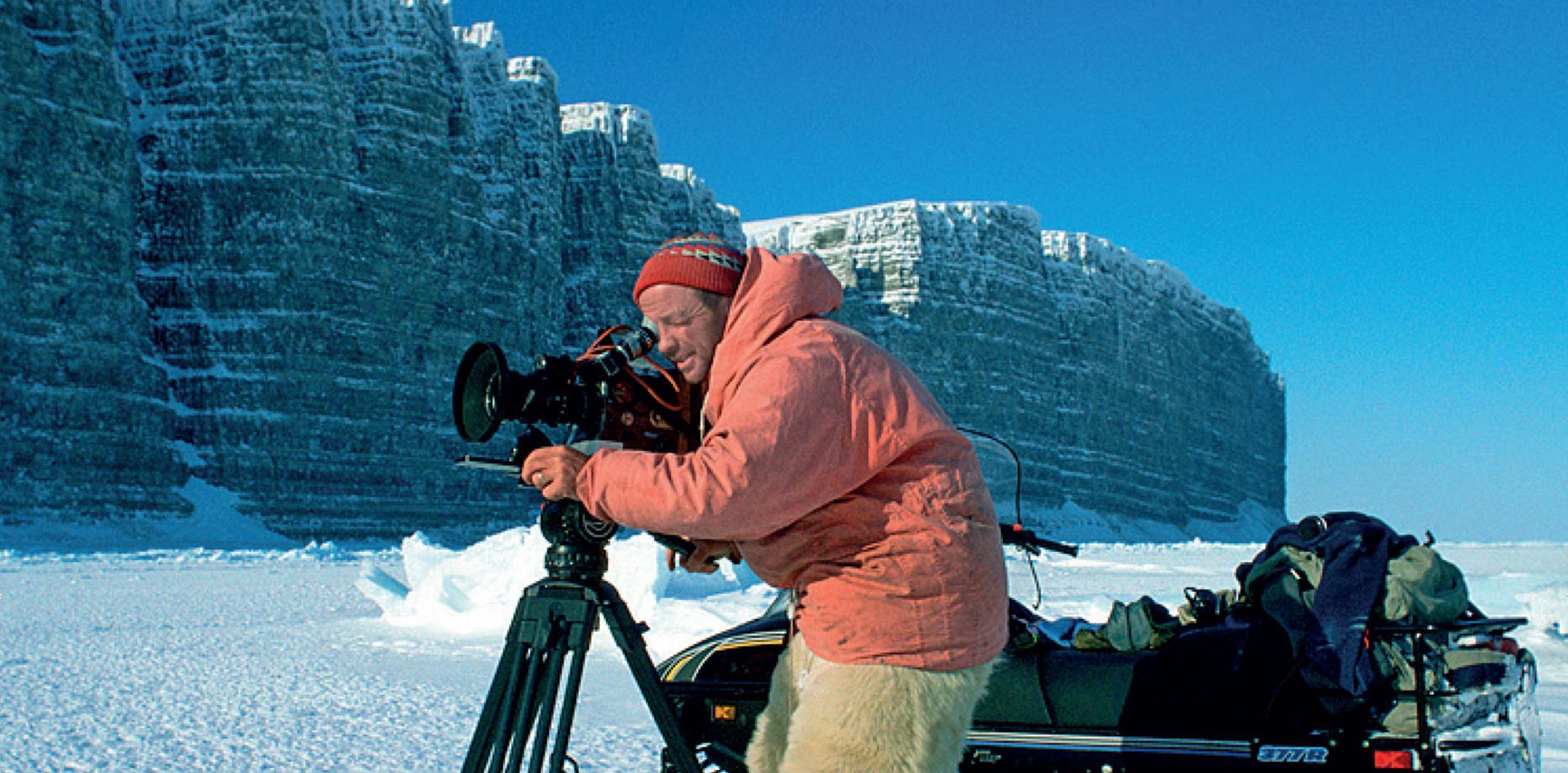 Doug Allen using a film camera
