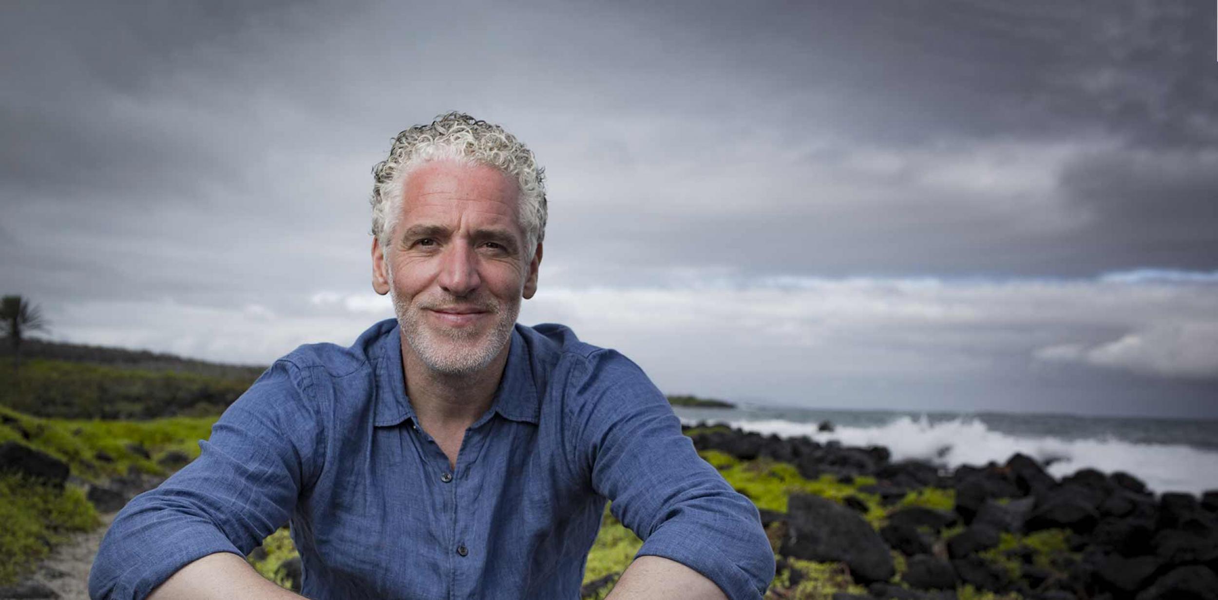 Gordon Buchanan on the coast line