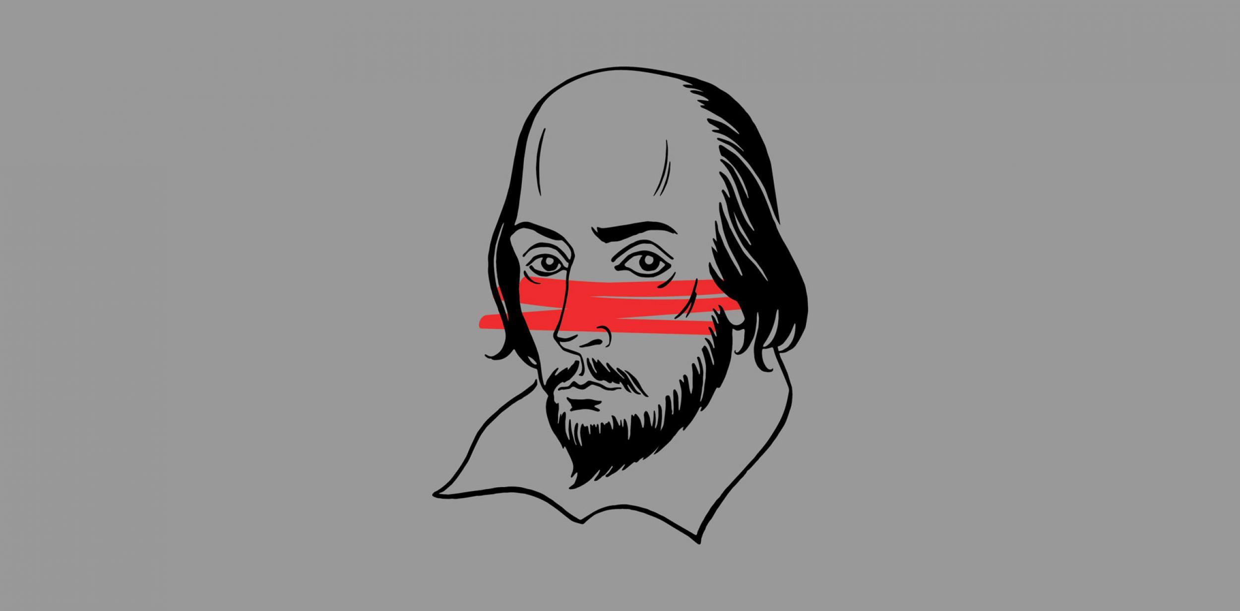 Illustration of William Shakespeare