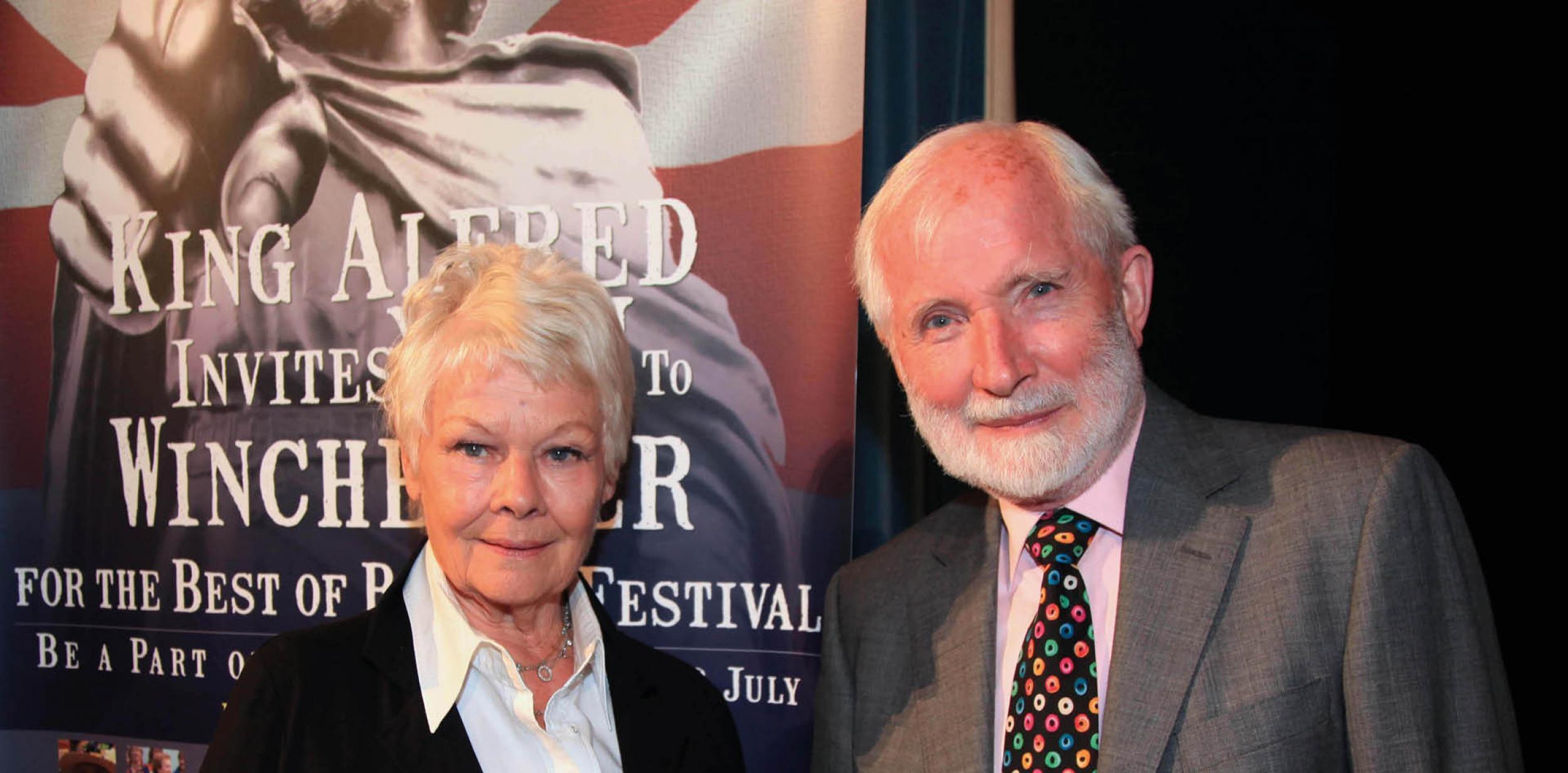 Dame Judi Dench with John Miller