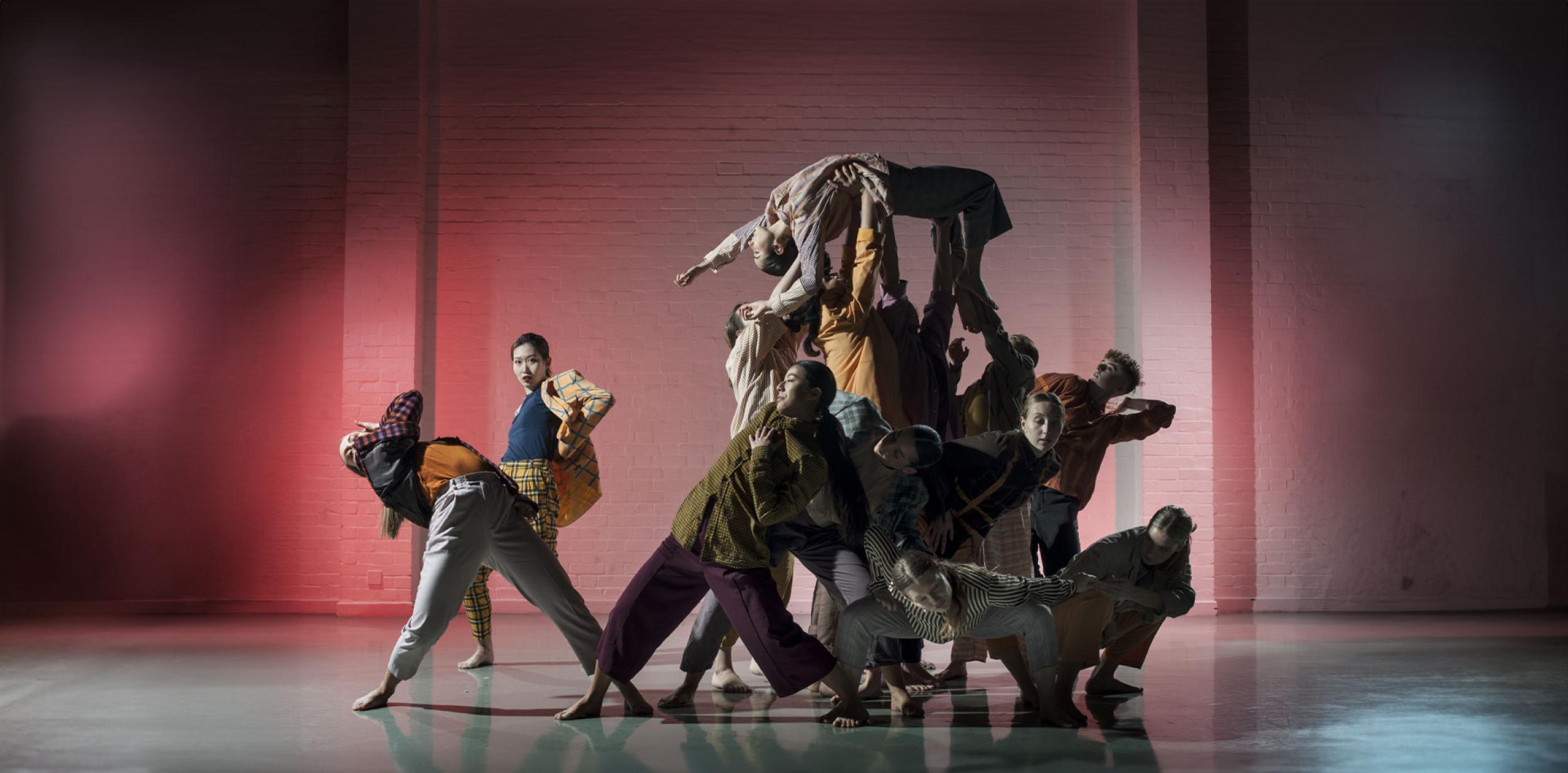 A group of contemporary dancers