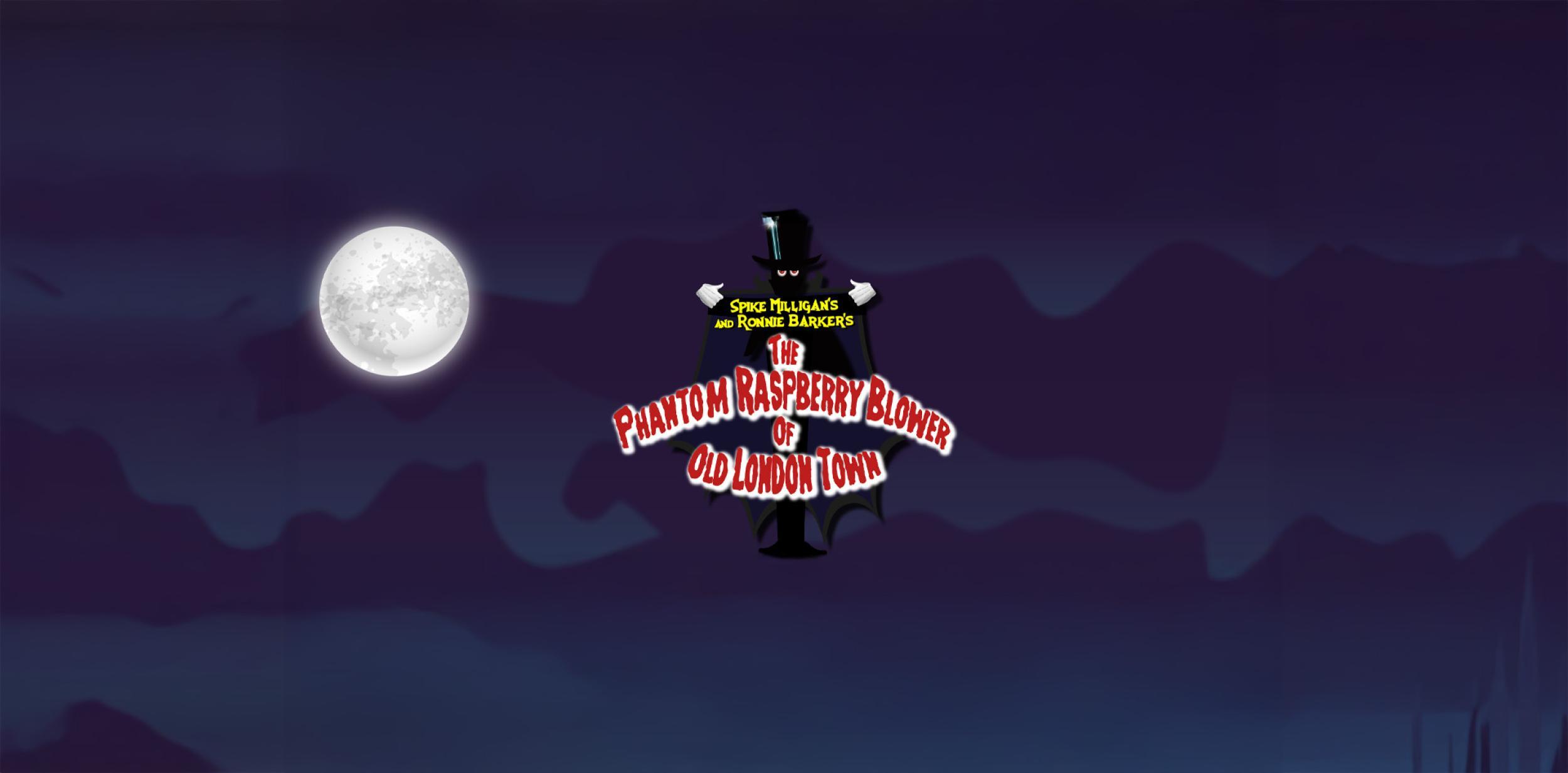 Title artwork of a phantom floating in the night's sky with a full moon