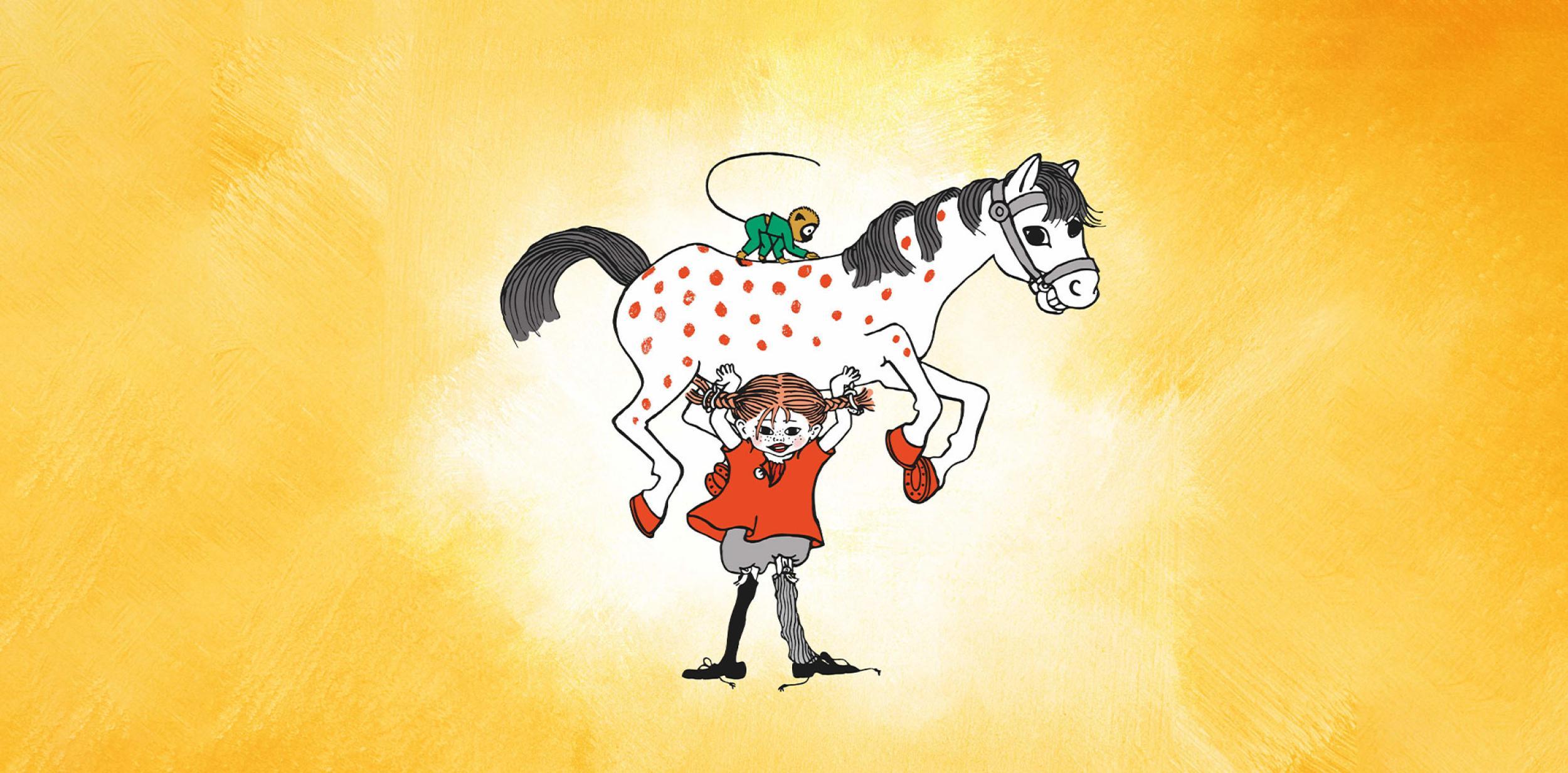 Illustration of Pippi Longstocking
