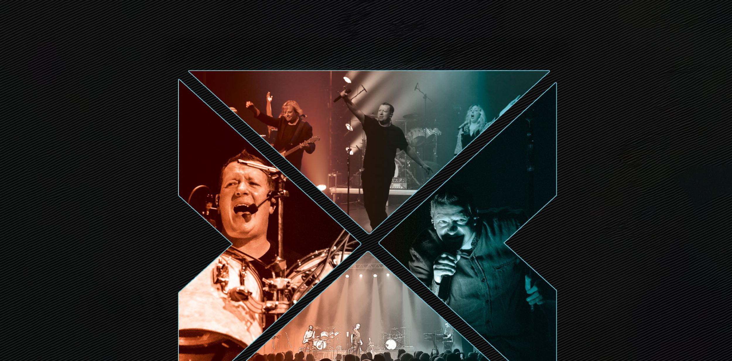 A collage of Phil Collins tribute act