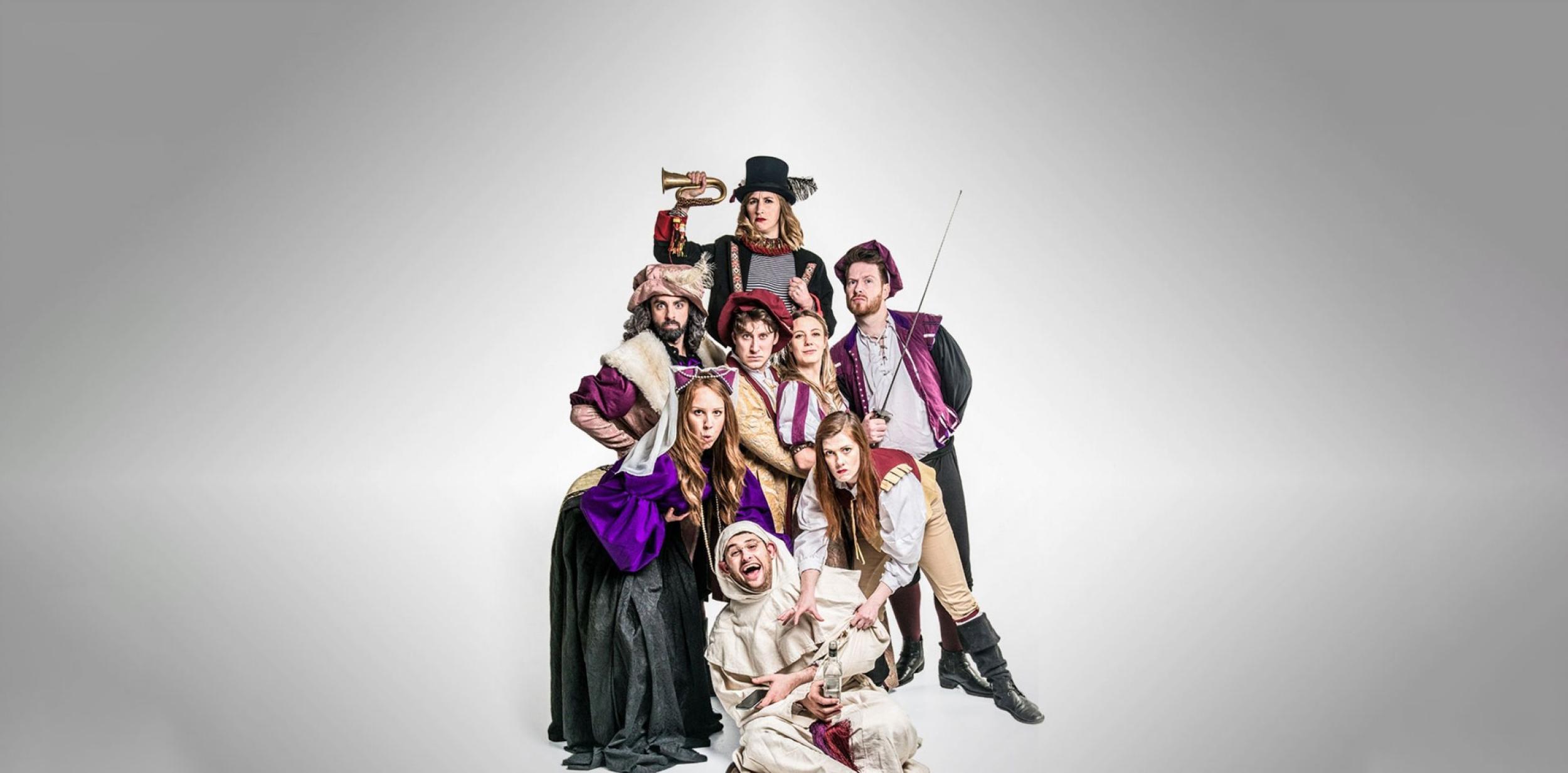 A group of people in period costume