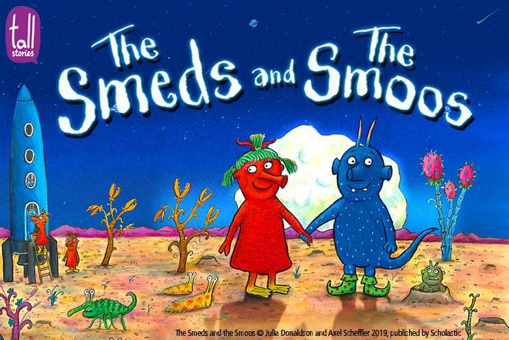 Cartoon illustration of The Smeds and The Smoos