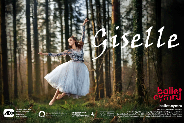 A ballet dancer in the woods