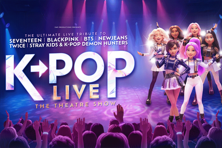 An illustration of a K-Pop band