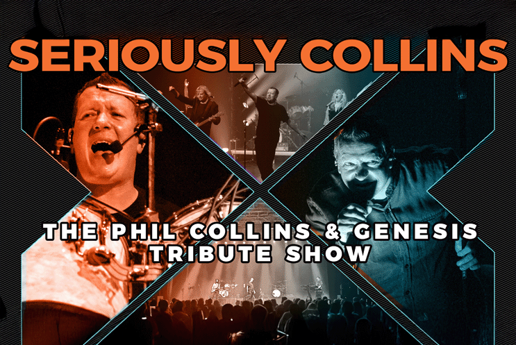 A collage of Phil Collins tribute act