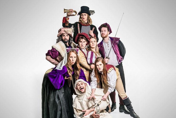 A group of people in period costume