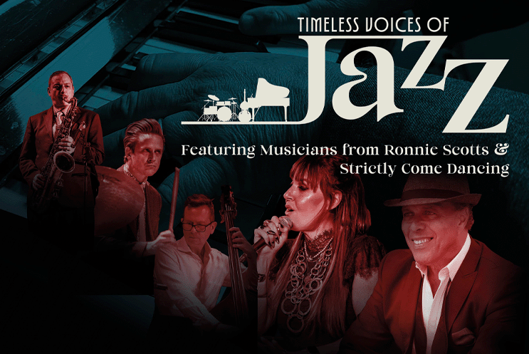 A collage of musicians and singers