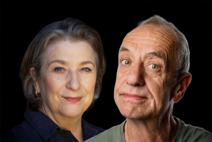 Arthur Smith and Caroline Quentin