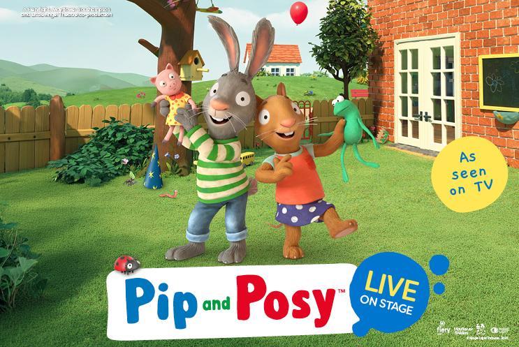 Pip and Posy in a garden