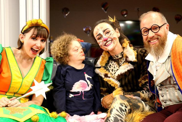 Panto cast at Naomi House & Jacksplace