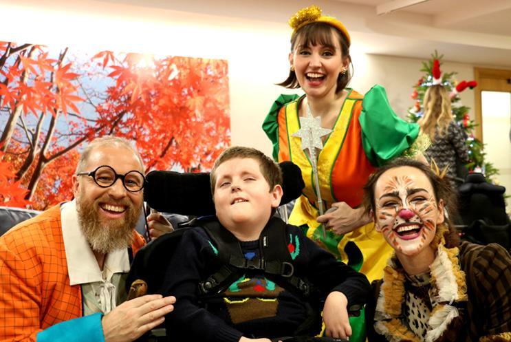 Panto cast at Naomi House & Jacksplace