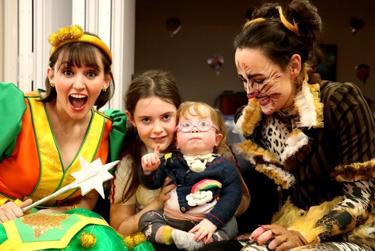 Panto cast at Naomi House & Jacksplace