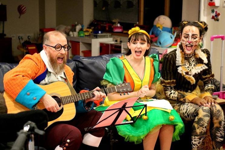 Panto cast at Naomi House & Jacksplace