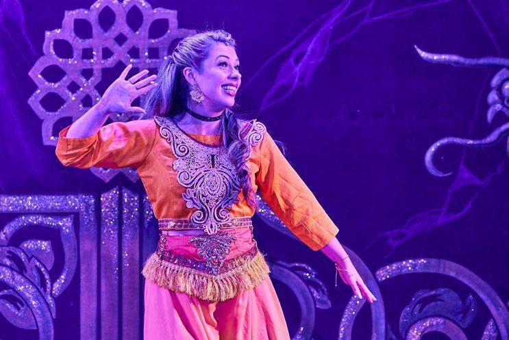 Aladdin panto on stage