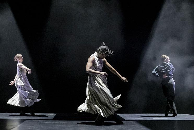 Dancers performing on stage