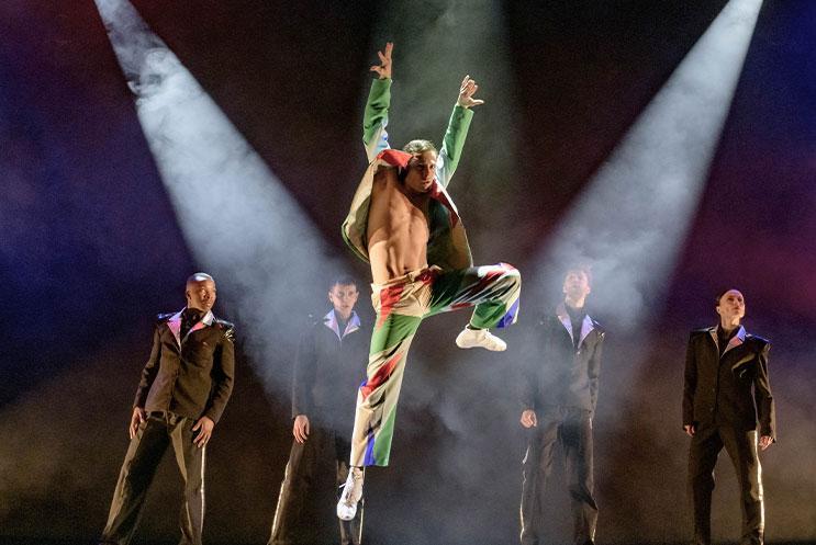 Dancers performing on stage