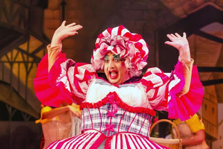 A pantomime dame