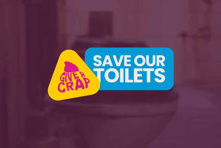 Save our toilets logo