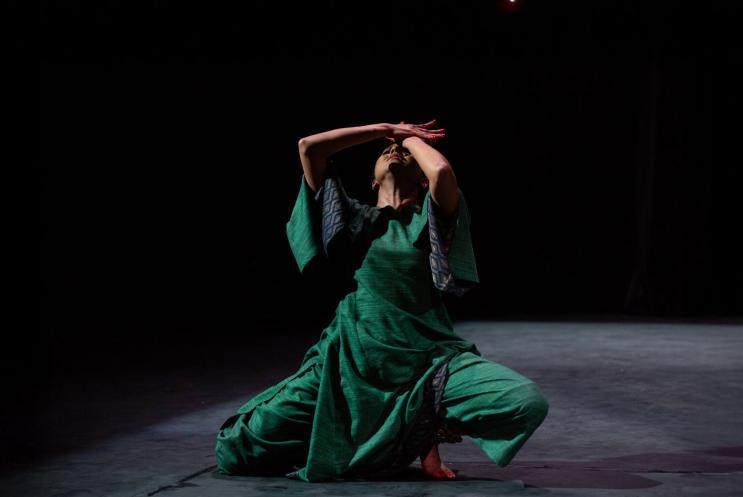 A Bharatanatyam dancer