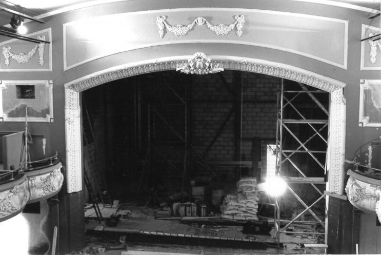 construction on stage