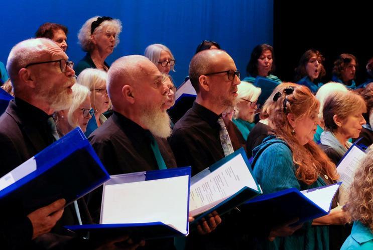 A choir singing